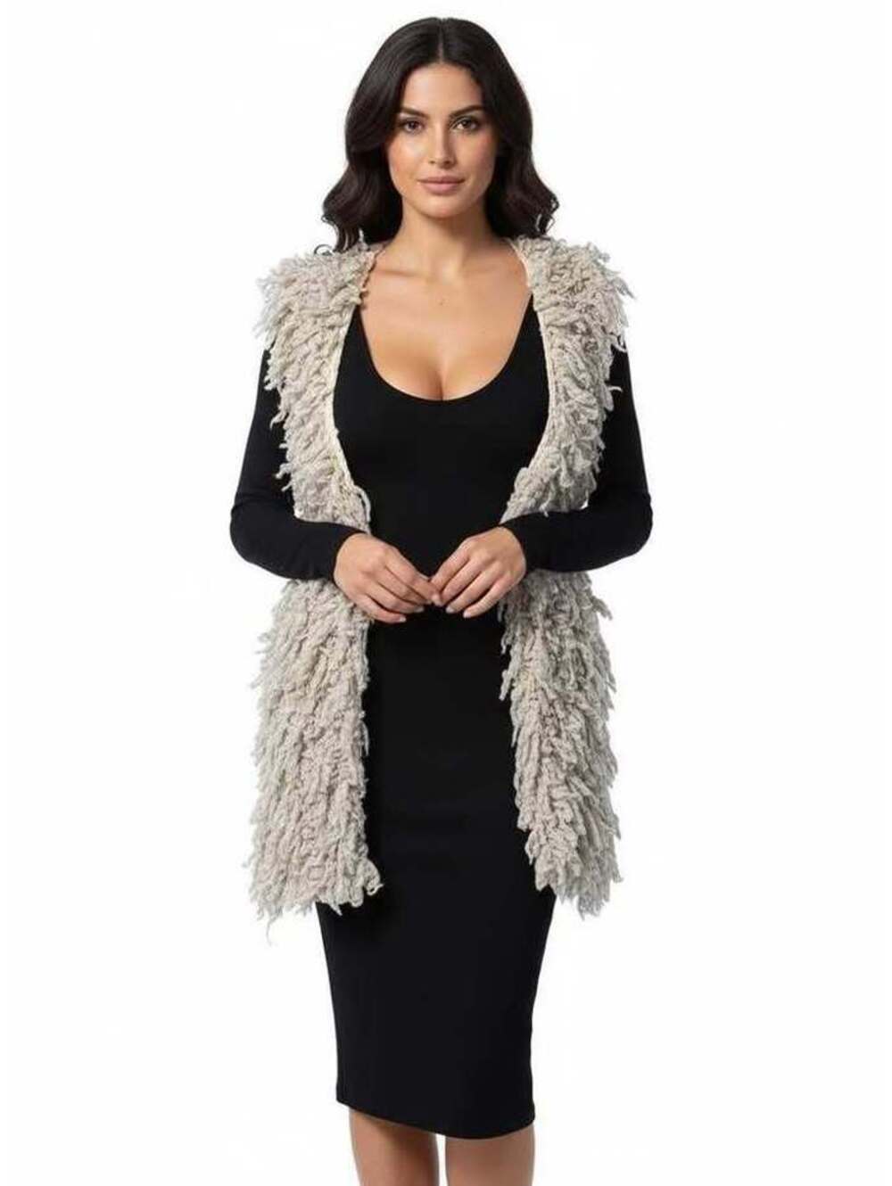 Fabulous Loop Knit Vest by Rain, NEW. XL